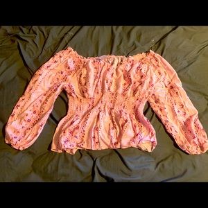 No Boundaries 3/4 floral top